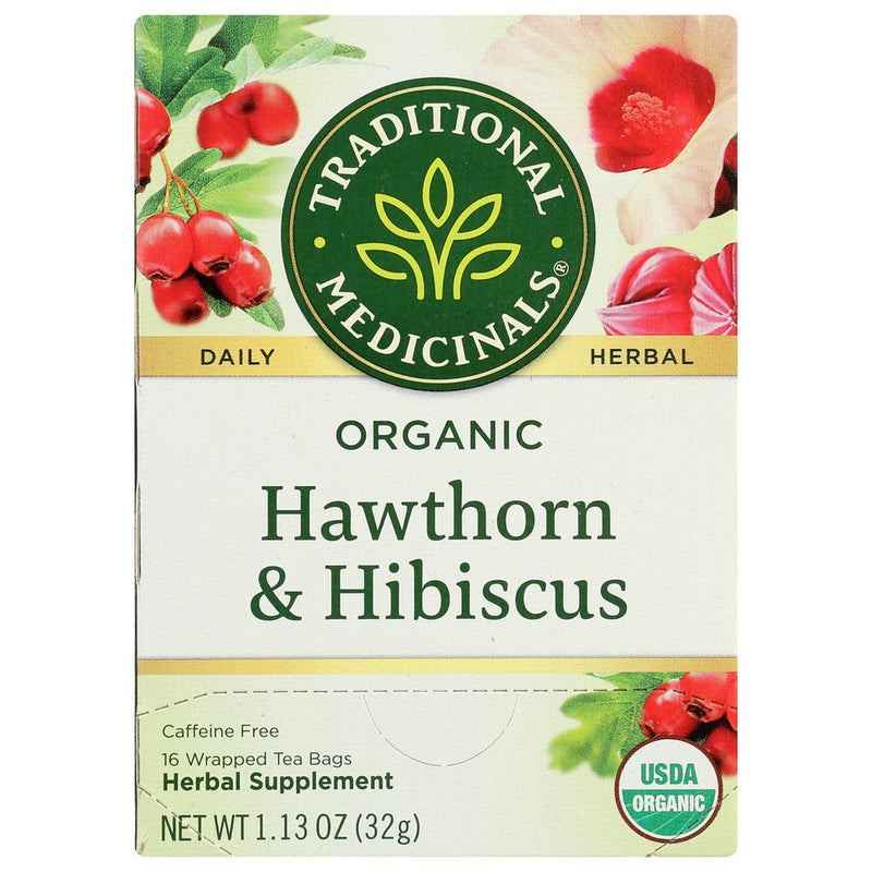 Traditional Medicinals Tea Heart W Hawthorn - 16 Bag, Case of 6