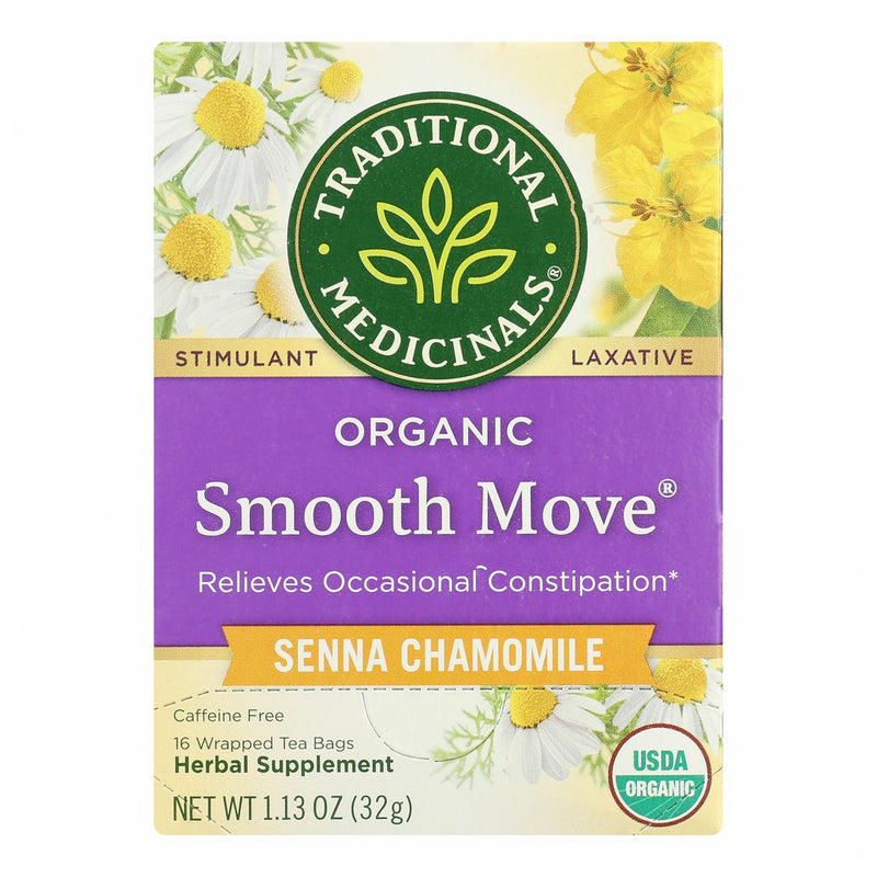 Traditional Medicinals Tea Smooth Move Chmmle - 16 Bag, Case of 6