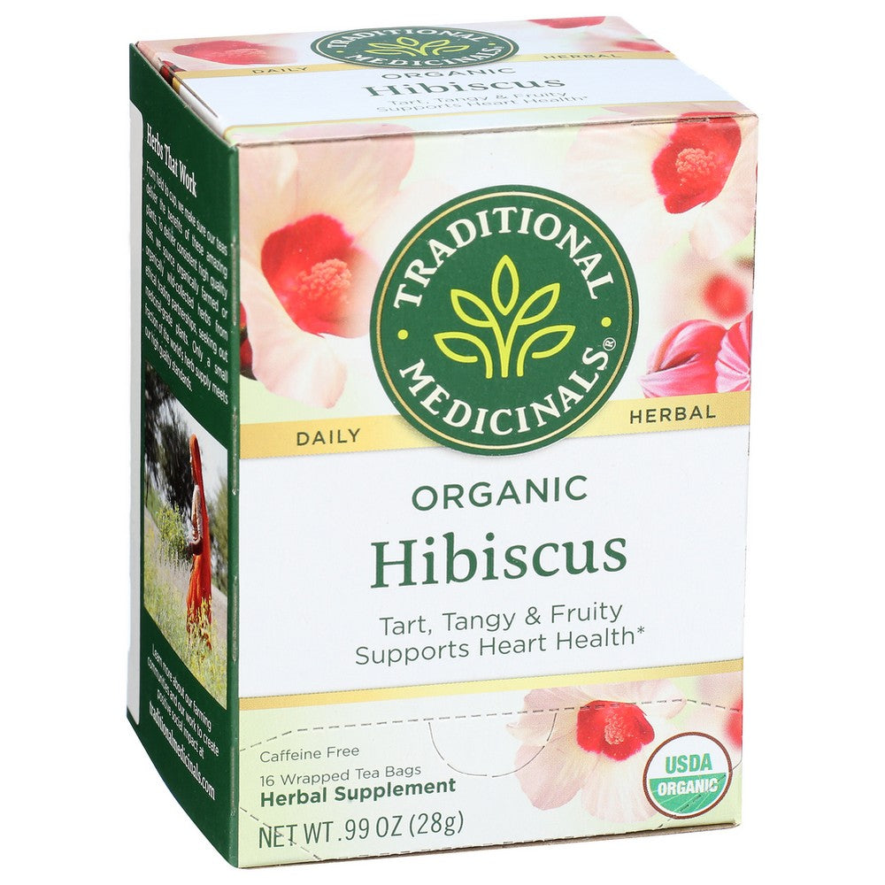 Traditional Medicinals Tea Hibiscus Organic - 16 Bag,  Case of 6