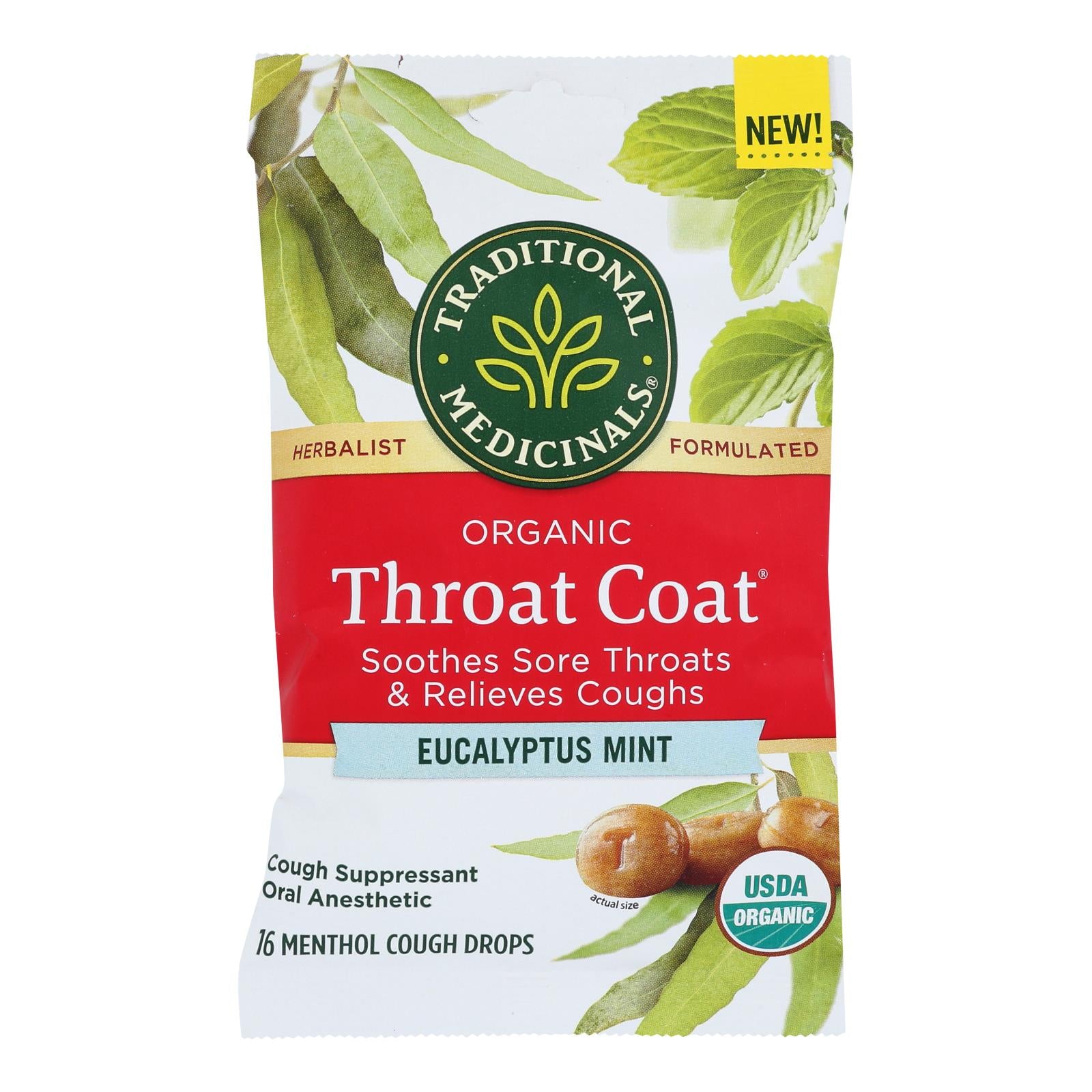 Traditional Medicinals - LOunceng Eucalypts Mint - Case of 12-16 Count