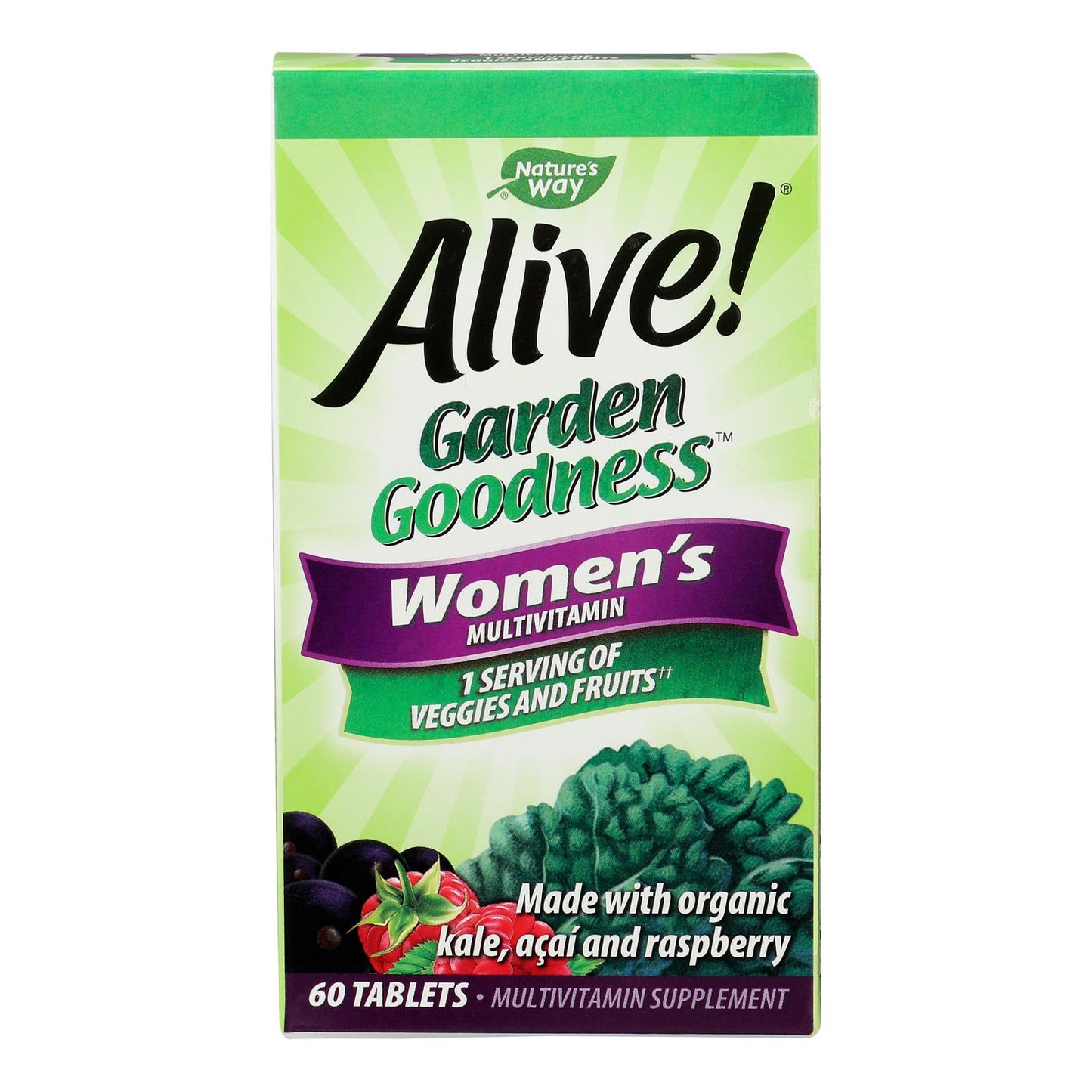 Nature's Way - Alive! Garden Goodness Women's Multi-Vitamin - 60 Tablets