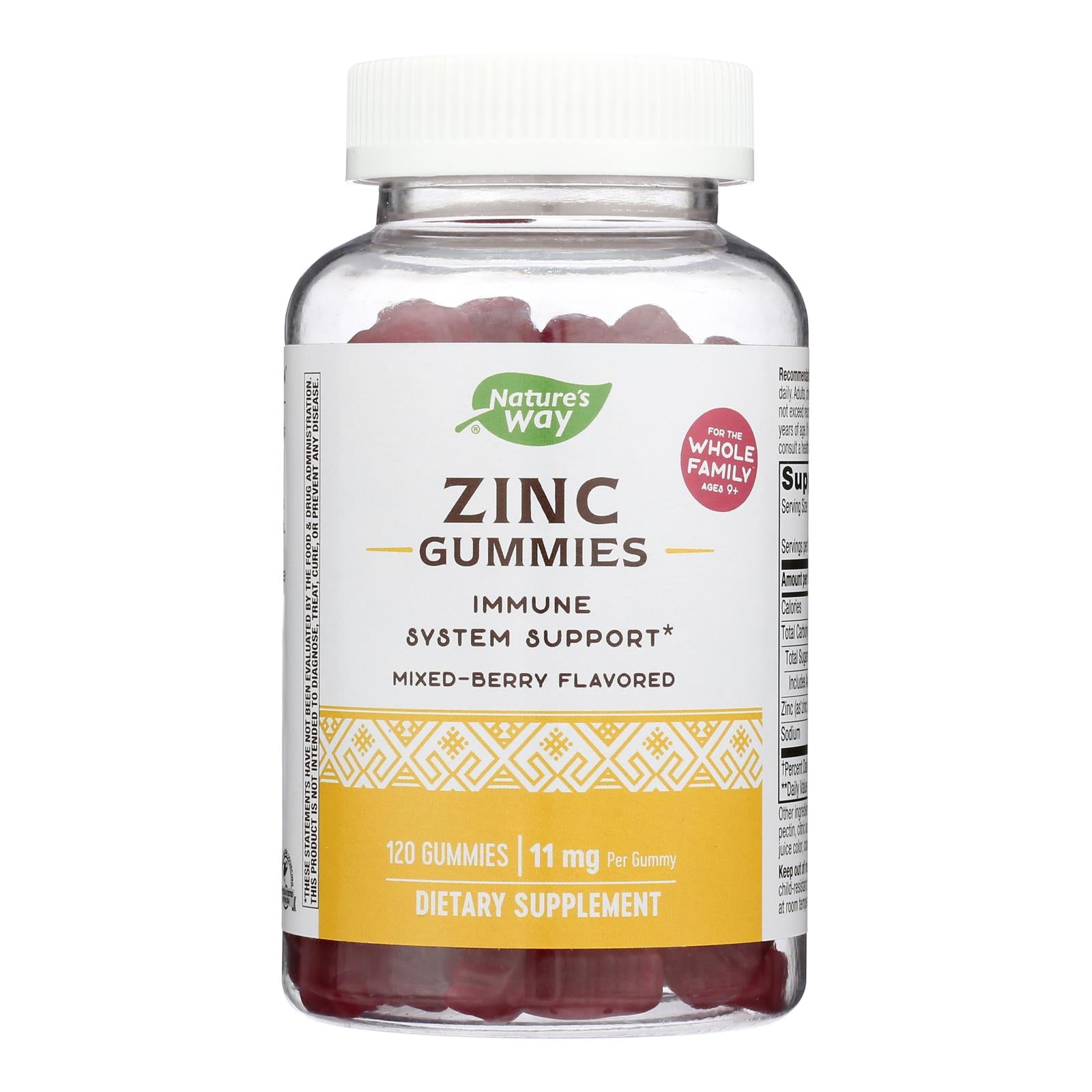 Nature's Way - Zinc Gummy 11 Mg - 1 Each-120 Count