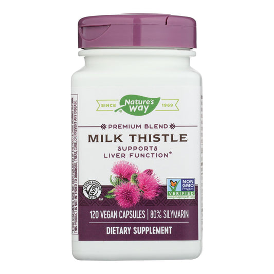 Nature's Way - Milk Thistle Standardized - 120 Vegetarian Capsules