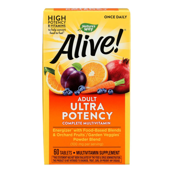 Nature's Way - Alive! Once Daily Multi-Vitamin - Ultra Potency - 60 Tablets