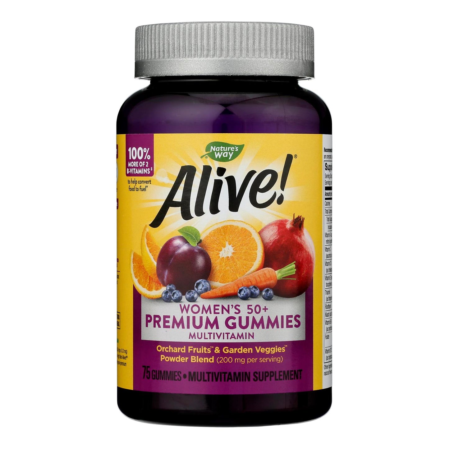 Nature's Way - Alive! Women's Multi-Vitamin Gummies - 50 Plus - 75 Gummies