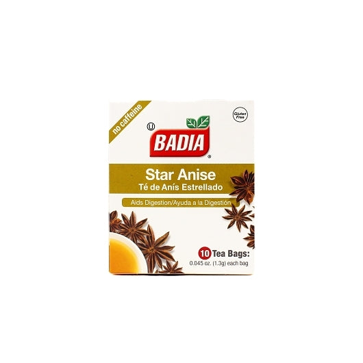 Badia Star Anise Tea 10 Count Packs - 200 Per Case.