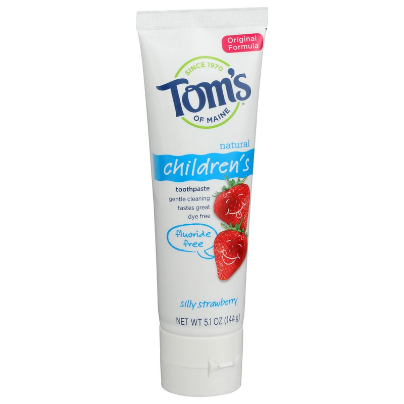 Tom's Of Maine® Us06380A,  Children's Fluoride-Free Toothpaste, Silly Strawberry 5.1 Ounce,  Case of 1