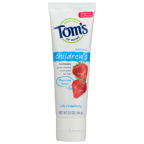 Tom's Of Maine® Us06380A,  Children's Fluoride-Free Toothpaste, Silly Strawberry 5.1 Ounce,  Case of 1