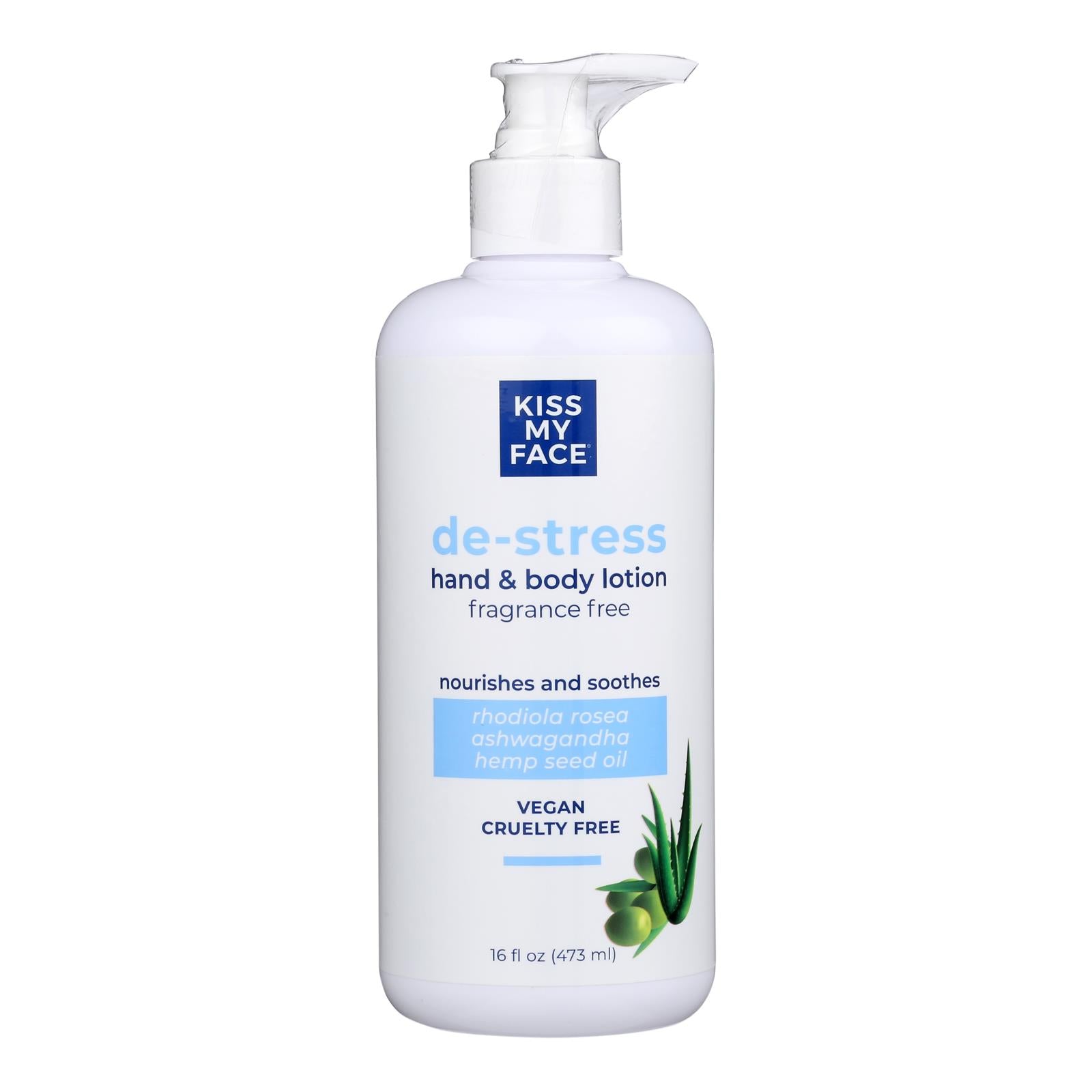Kiss My Face - Ltn Hnd&bdy De-stress Fat Free - 1 Each-16 Fluid Ounce