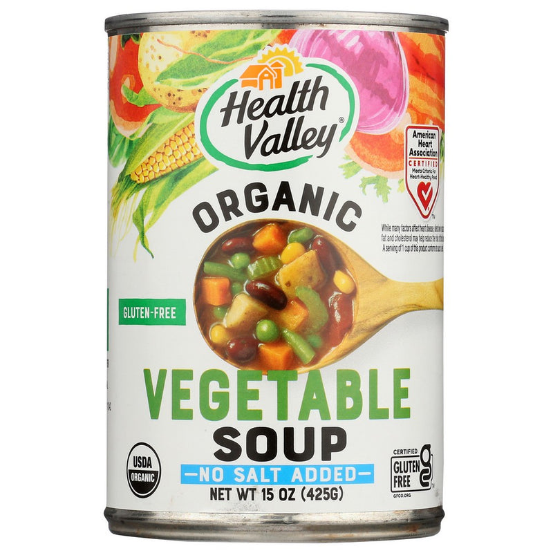 Health Valley Soup Vegetable Ns Organic - 15 Ounce, Case of 12