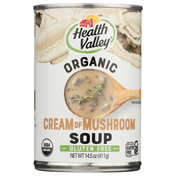 Health Valley Soup Cream Of Mushroom - 15 Ounce, Case of 12