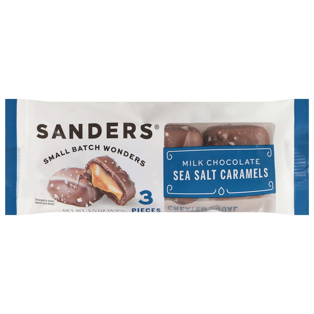 Sanders - Milk Choc Ssalt Caramels - Case of 32-1.5 OZ