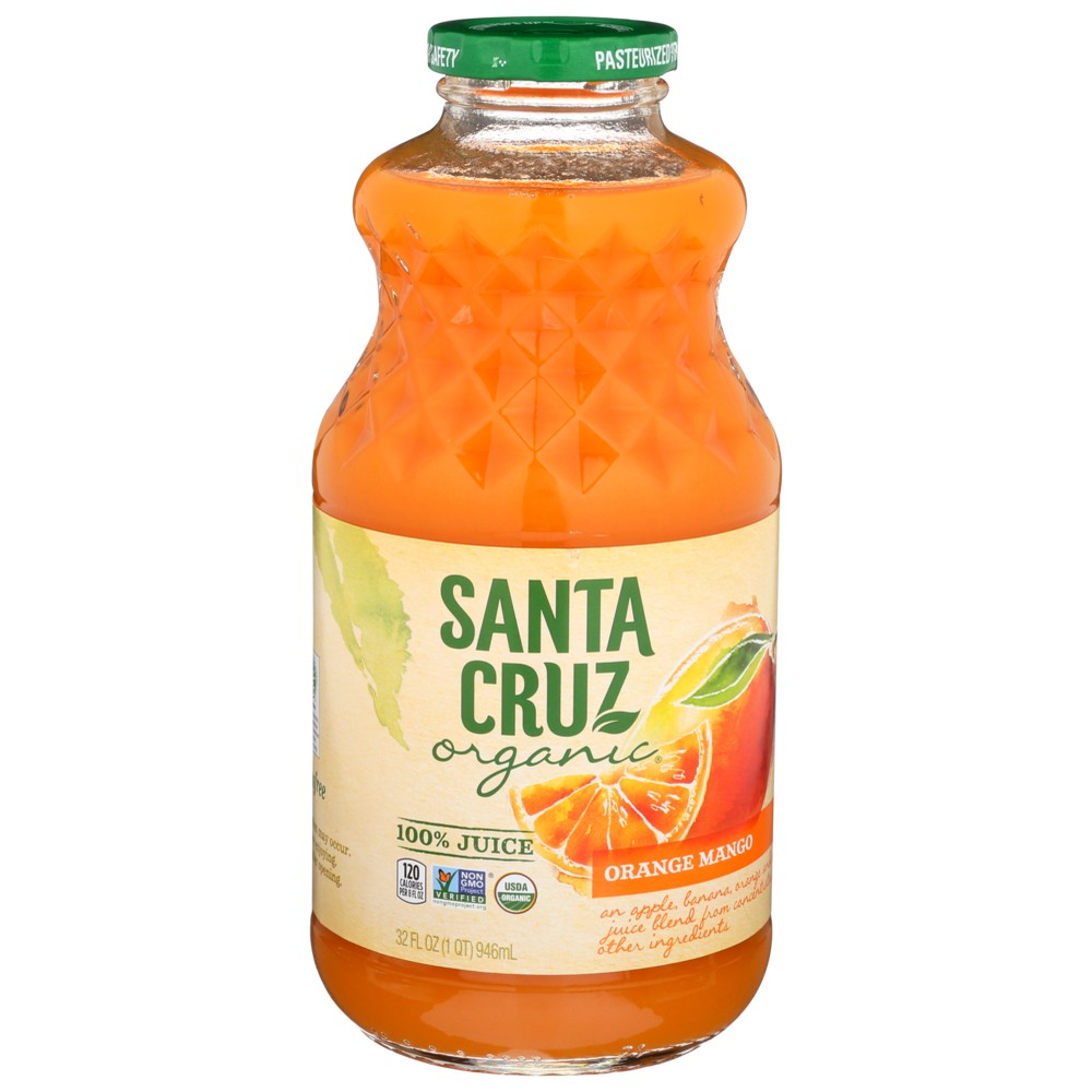 Santa Cruz Juice Orange Mango Organic - 32 Fluid Ounce, Case of 6