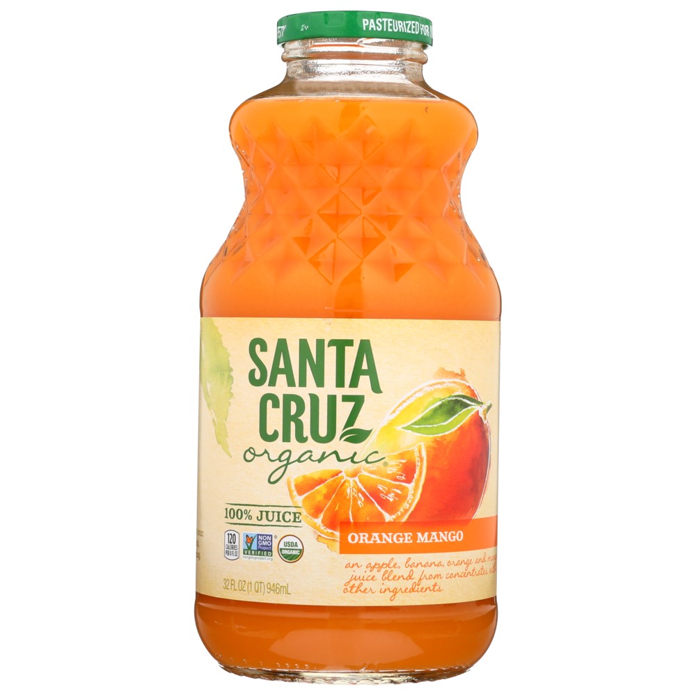 Santa Cruz Juice Orange Mango Organic - 32 Fluid Ounce, Case of 6