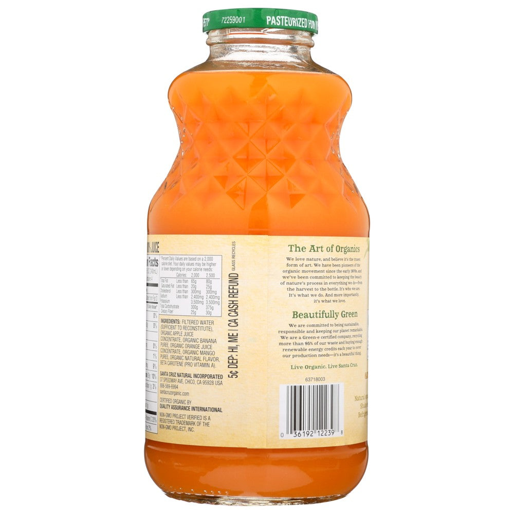 Santa Cruz Juice Orange Mango Organic - 32 Fluid Ounce,  Case of 6