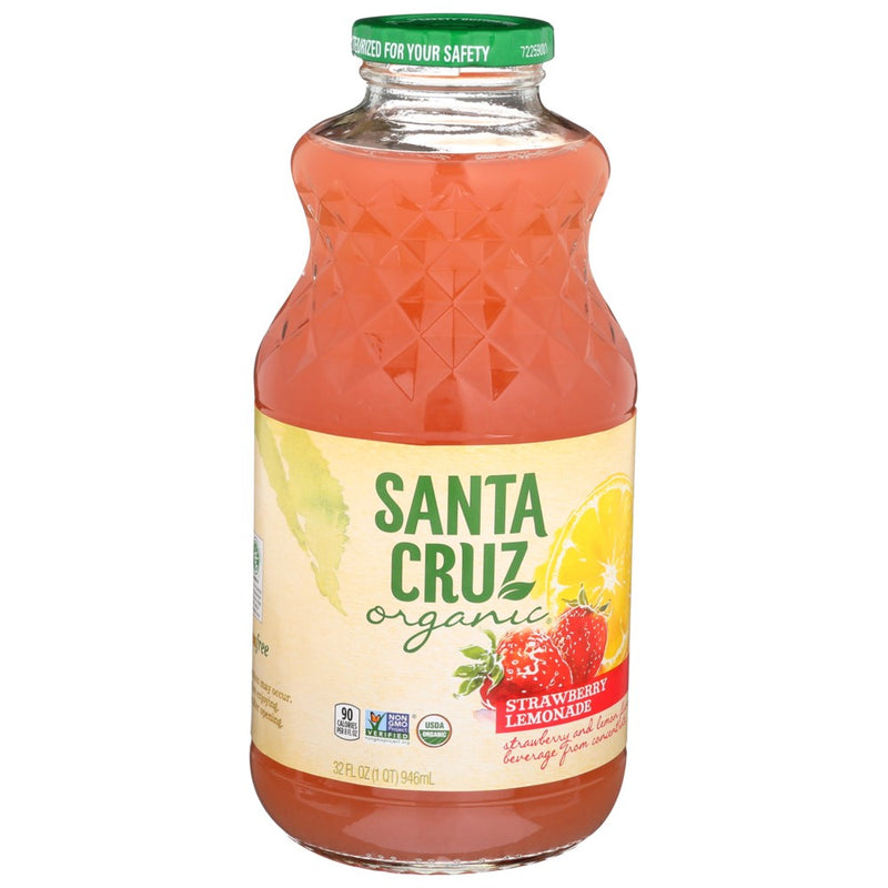 Santa Cruz Juice Strwbrry Lemonade - 32 Fluid Ounce, Case of 12