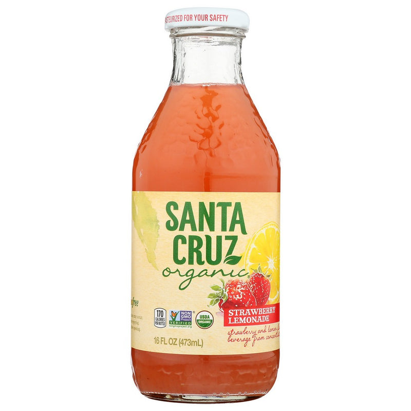 Santa Cruz Lemonade Strawberry - 16 Fluid Ounce, Case of 8