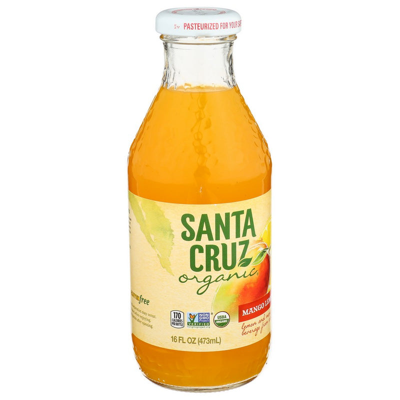 Santa Cruz Lemonade Mango - 16 Fluid Ounce, Case of 8