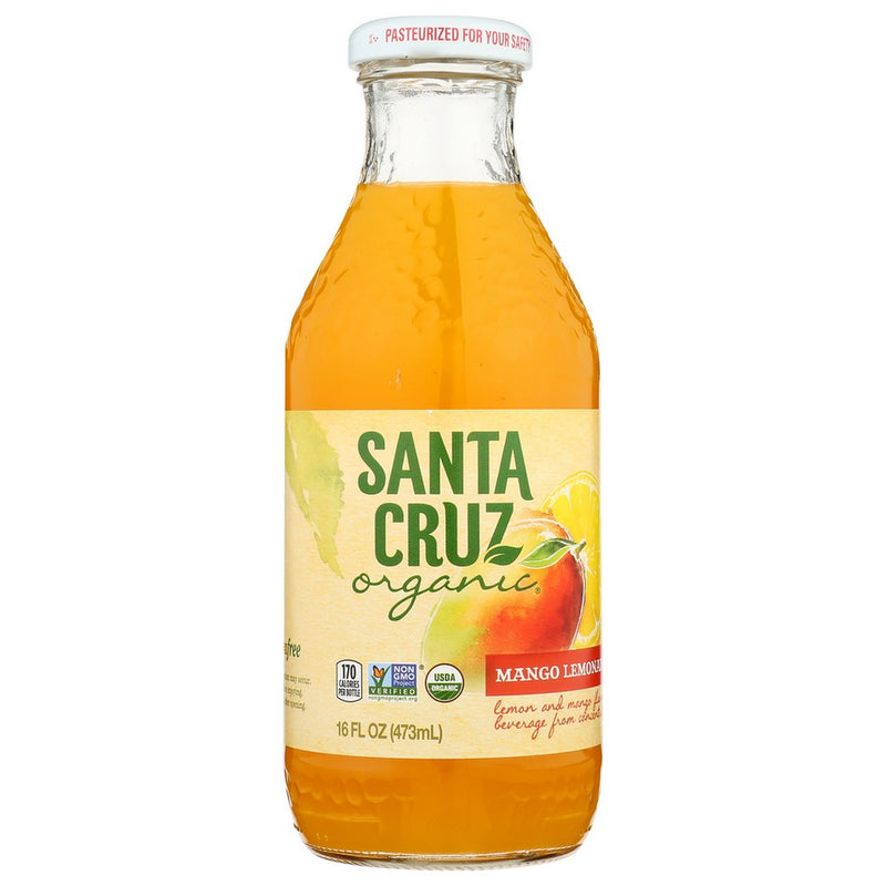 Santa Cruz Lemonade Mango - 16 Fluid Ounce, Case of 8