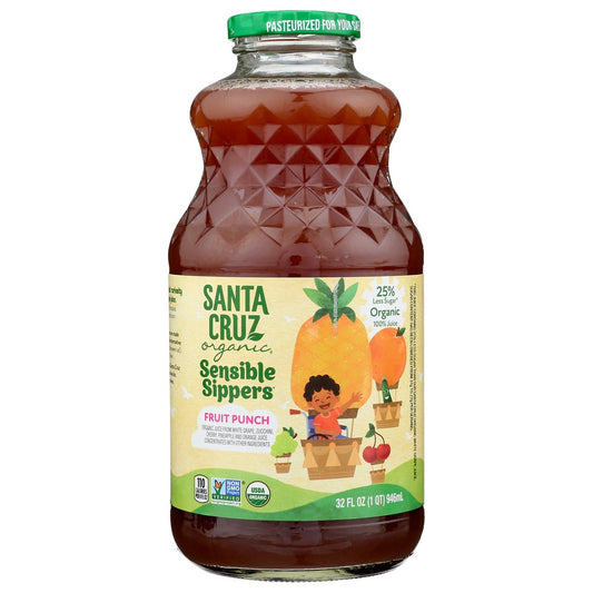 Santa Cruz Organicanic ,  Santa Cruz Organicanic 32 Fluid Ounce Sensible Sipper Fruit Punch Juice 32 Fluid Ounce,  Case of 6