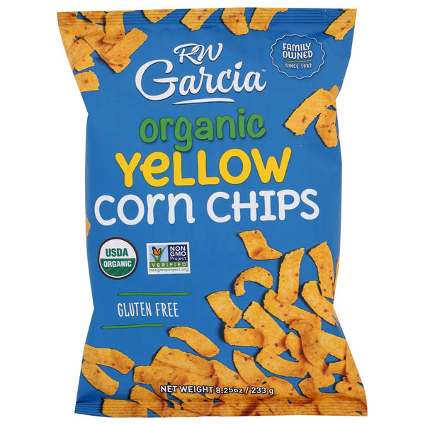 Rw Garcia Chip Yellow Corn Organic - 8 Ounce, Case of 12