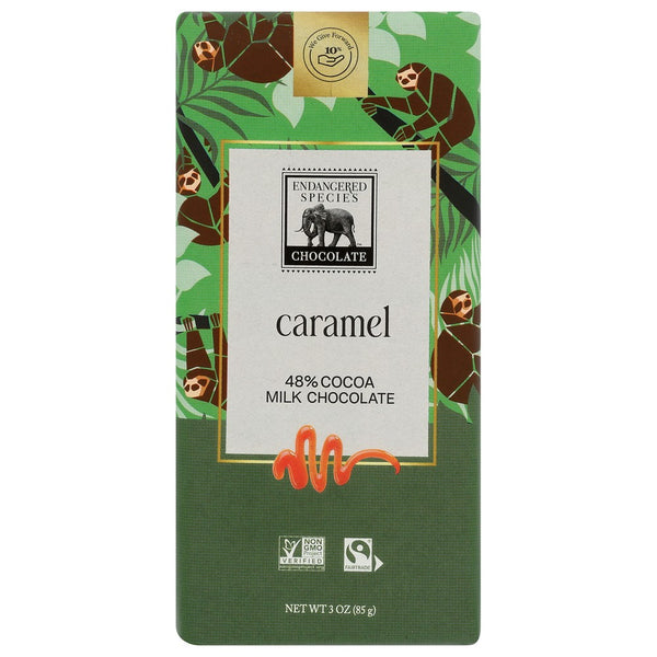 Endangered Species Bar Chocolate Mlk Crml Slot - 3 Ounce, Case of 12