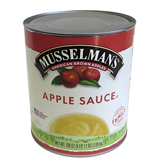 Musselman's Apple Sauce Cans 108 Ounce Size - 6 Per Case.