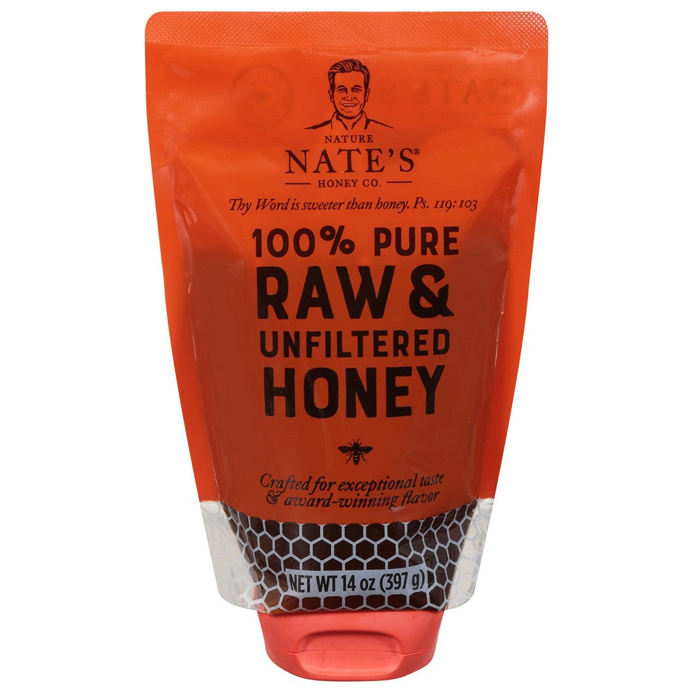 Nature Nate's - Honey Raw Unfiltered - Case of 6-14 FZ