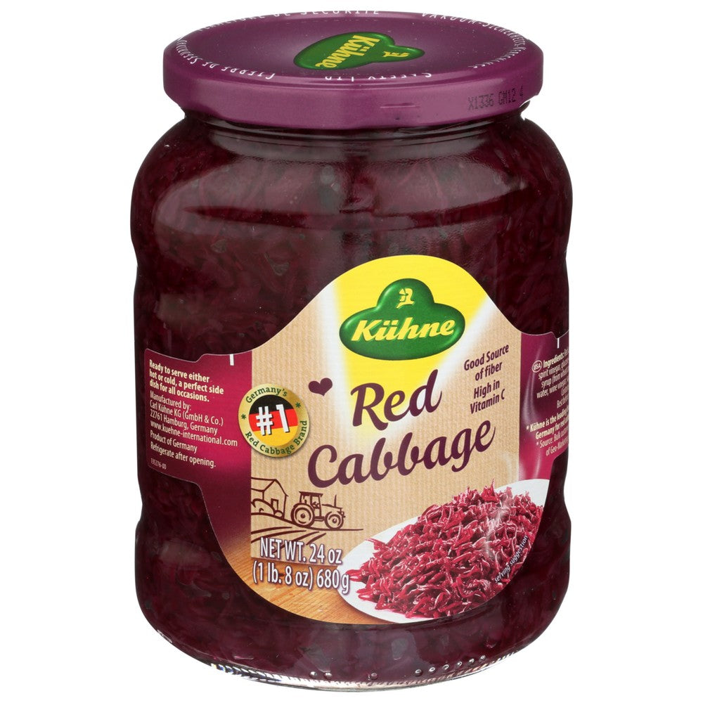 Kühne , Kuhne Pickled Red Cabbage, 24 Oz.,  Case of 12