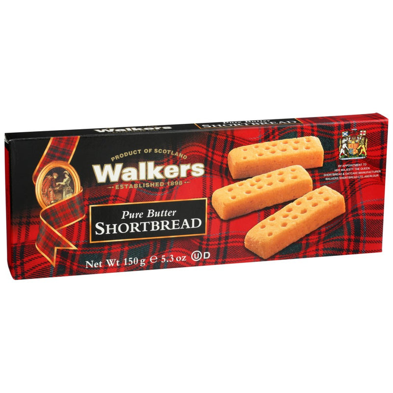 Walkers Shortbread Fingers Classic - 5 Ounce, Case of 12