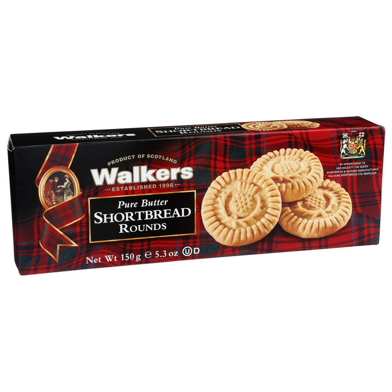 Walkers Shortbread Rnd - 5 Ounce, Case of 12