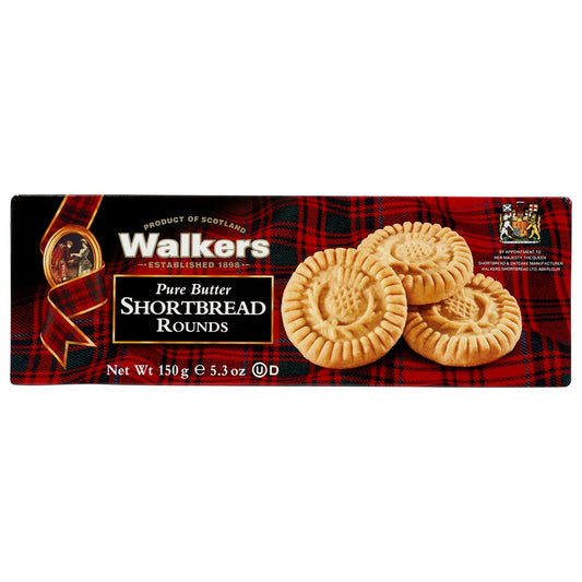 Walkers Shortbread Rnd - 5 Ounce,  Case of 12