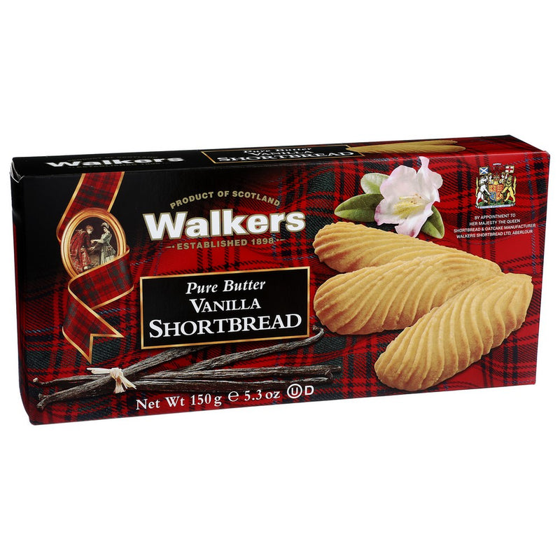 Walkers Shortbread Vanilla - 5 Ounce, Case of 12