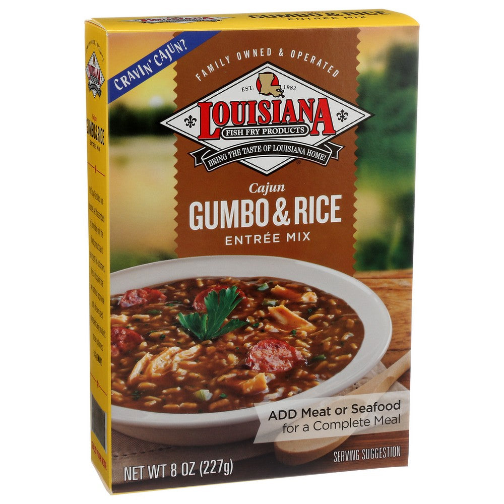 Louisiana ,  Mix Gumbo With Rice 8 Ounce,  Case of 6