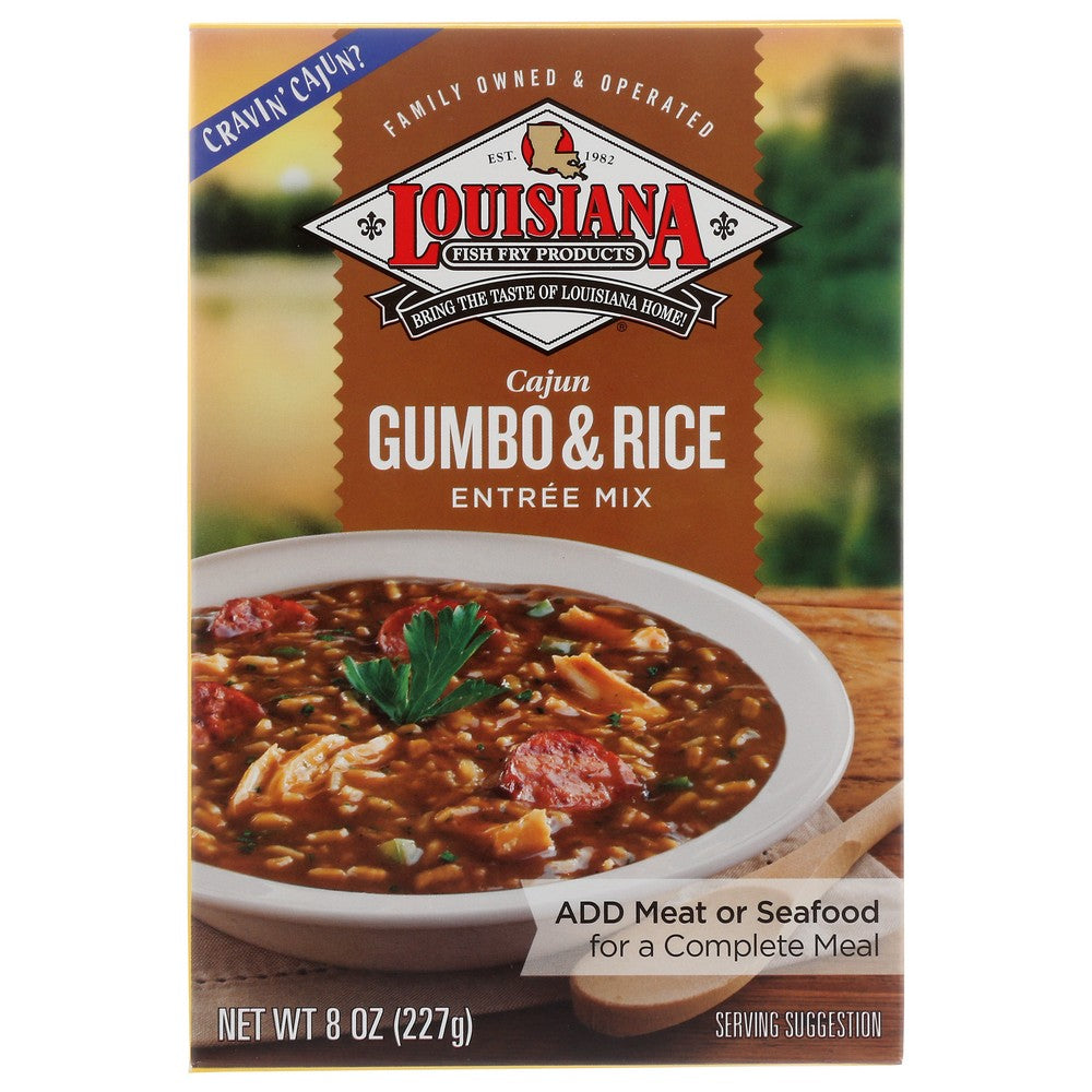 Louisiana ,  Mix Gumbo With Rice 8 Ounce,  Case of 6