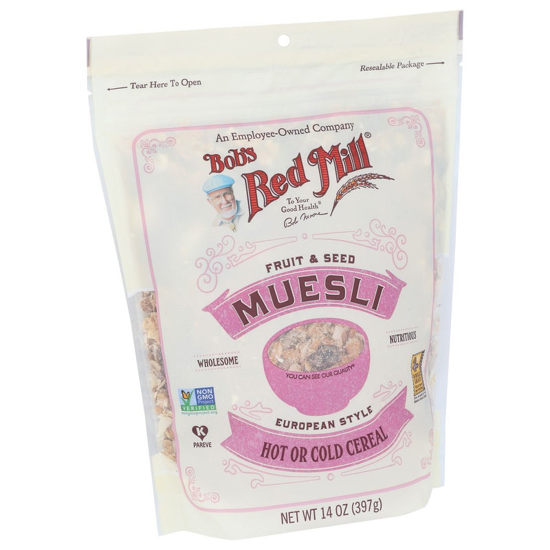 Bobs Red Mill Cereal Muesli Fruit Seed - 14 Ounce, Case of 4