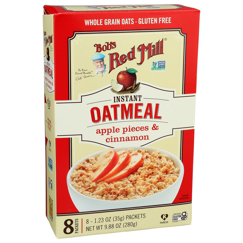 Bobs Red Mill Oatmeal Instant Appl Cinn - 10 Ounce, Case of 4