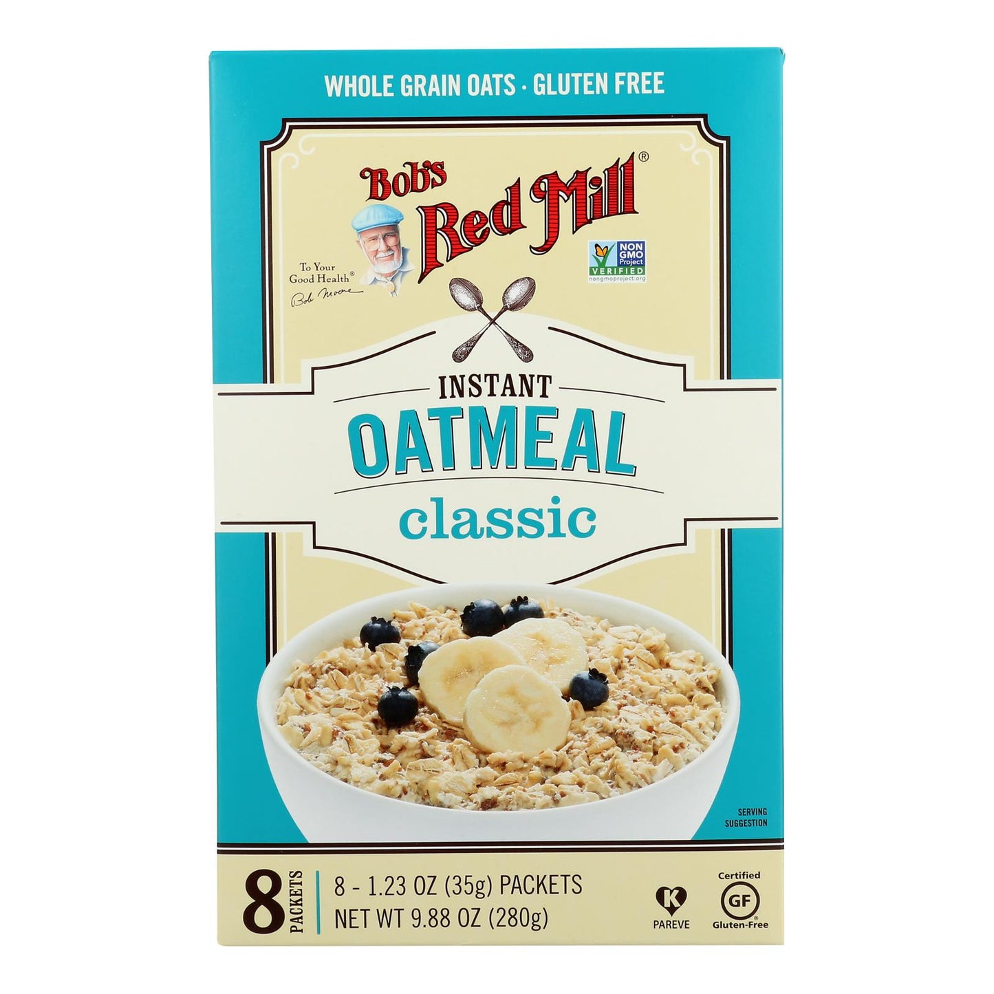 Bob's Red Mill - Instant Oatmeal Gluten Free Pkt Clssc - Case of 4-9.88 Ounce