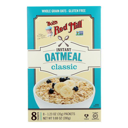 Bob's Red Mill - Instant Oatmeal Gluten Free Pkt Clssc - Case of 4-9.88 Ounce