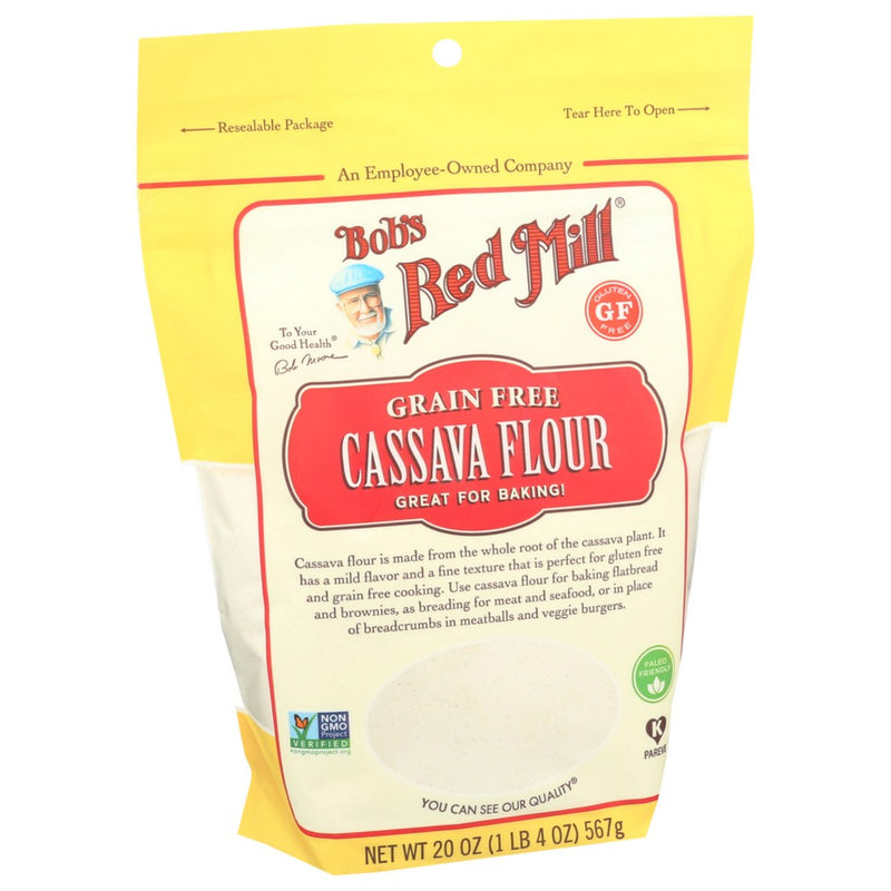 Bobs Red Mill Flour Cassava - 20 Ounce, Case of 4