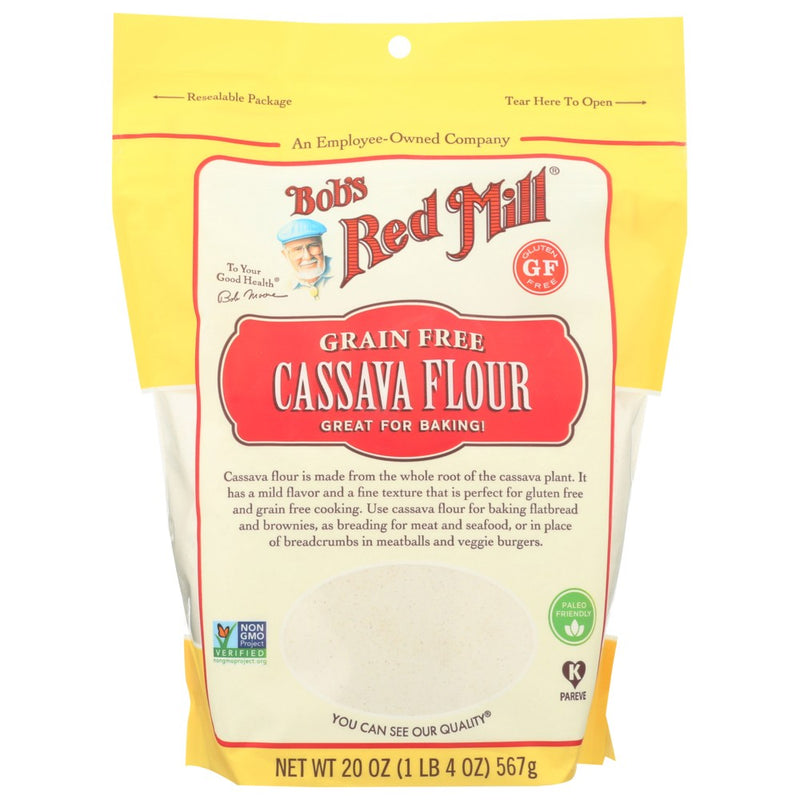 Bobs Red Mill Flour Cassava - 20 Ounce, Case of 4