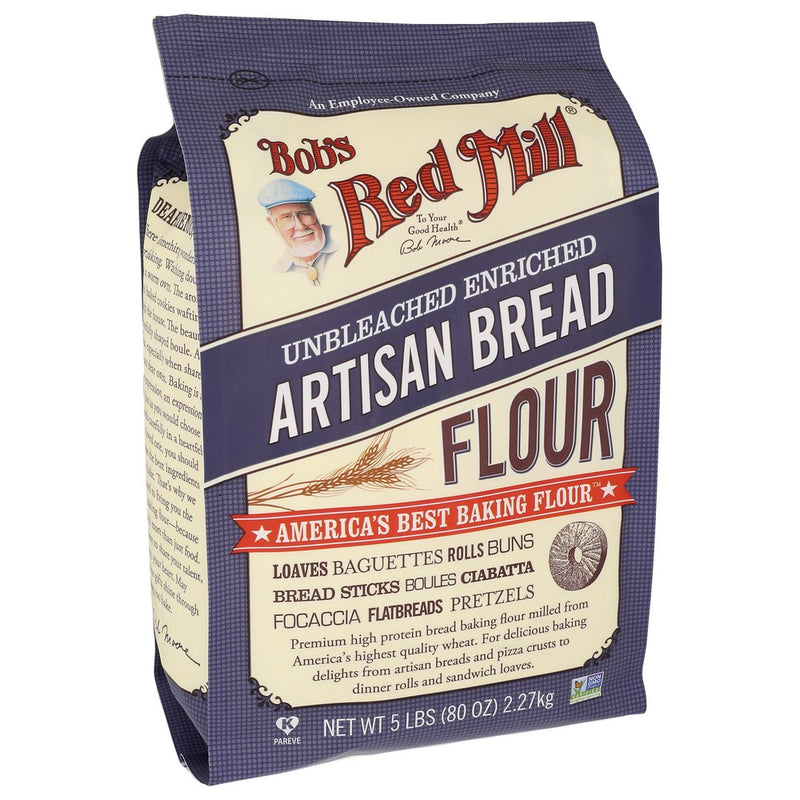 Bobs Red Mill Flour Bread Artisan - 5 Pound, Case of 8