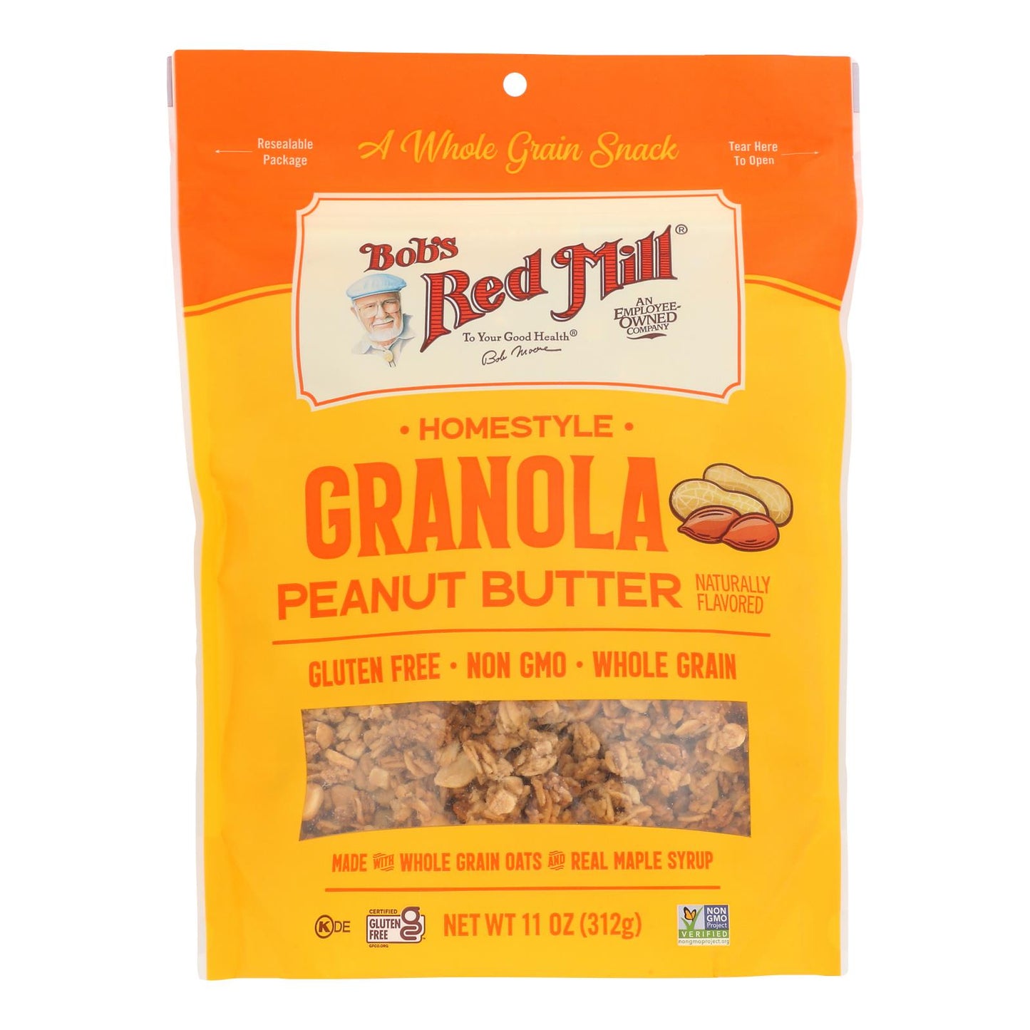 Bob's Red Mill - Granola Peanut Butter - Case of 6-11 Ounce