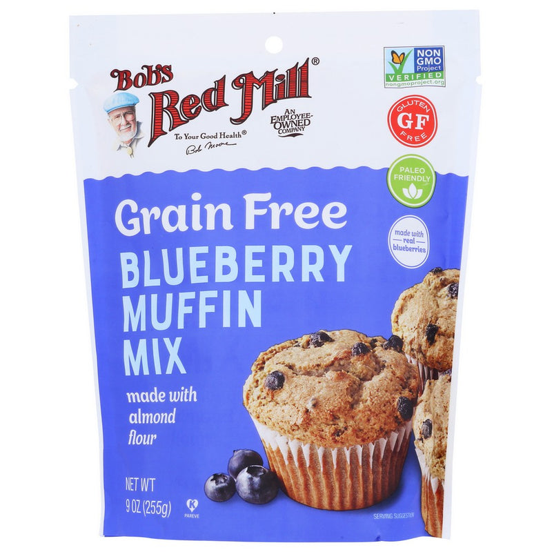 Bobs Red Mill Mix Muffin Blueberry Grfr - 9 Ounce, Case of 5