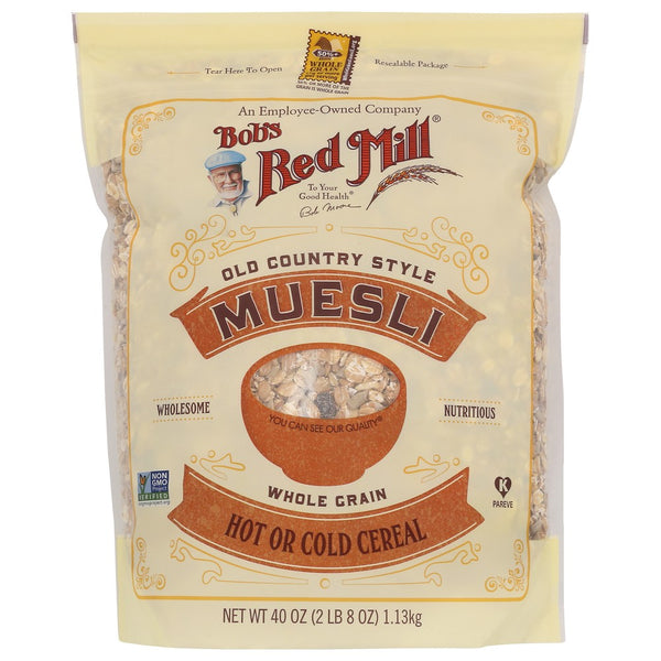 Bobs Red Mill Cereal Muesli - 40 Ounce, Case of 4