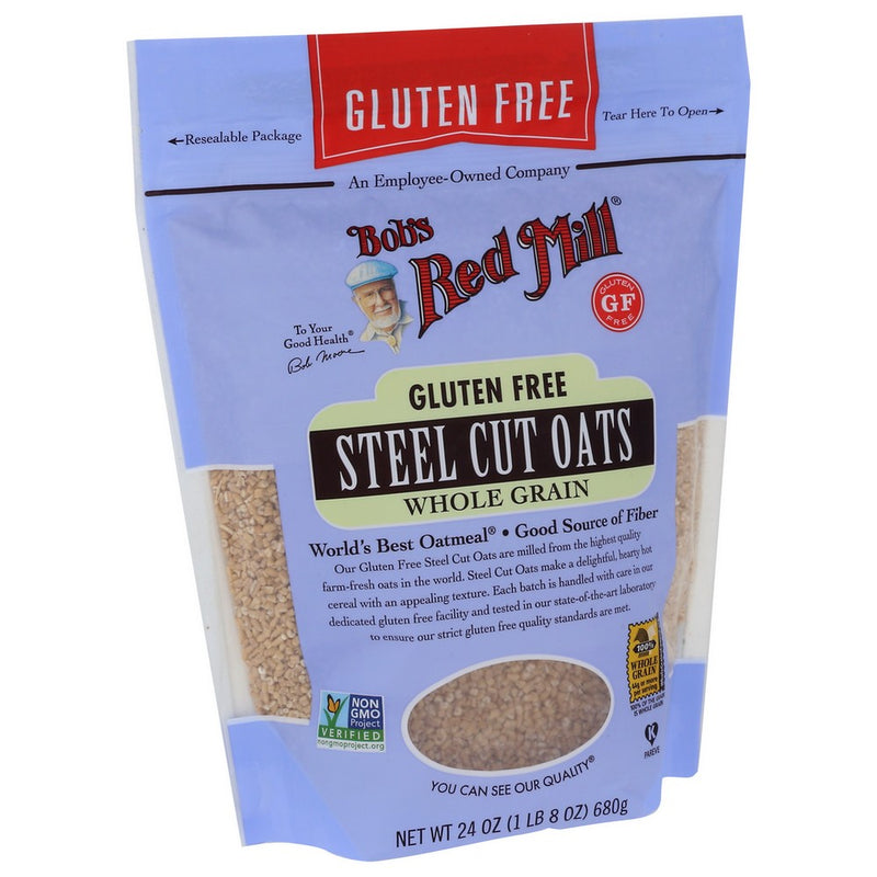 Bobs Red Mill Oats Steel Cut - 24 Ounce, Case of 4