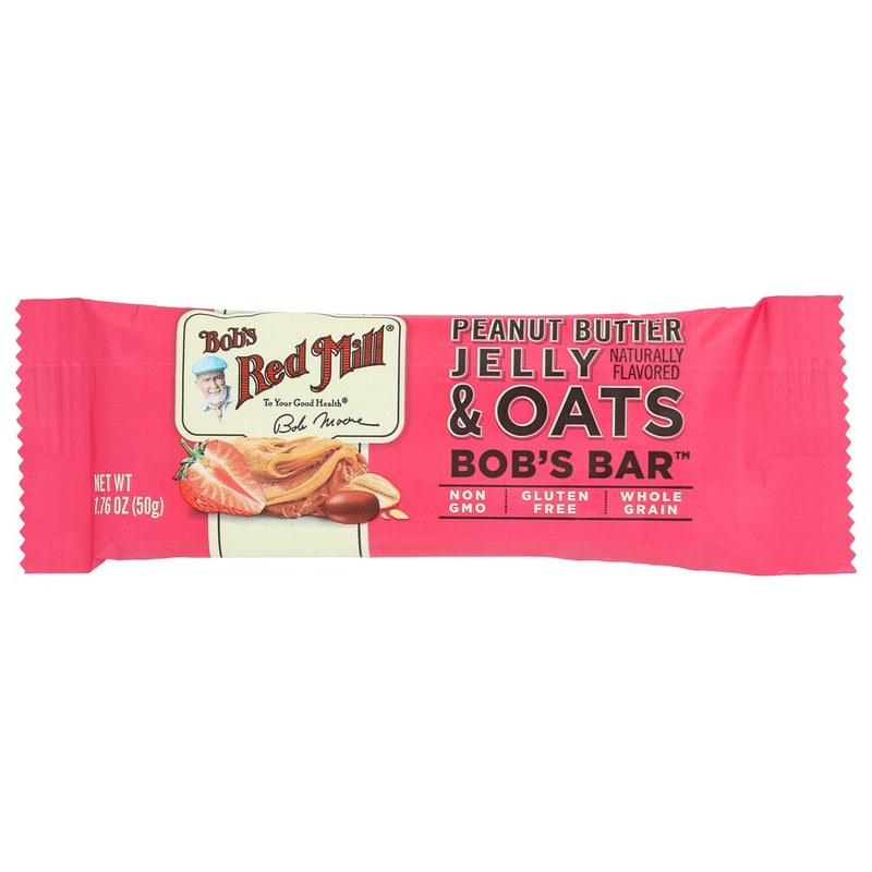 Bobs Red Mill Bar Oat Pnt Btr Jelly - 2 Ounce, Case of 12