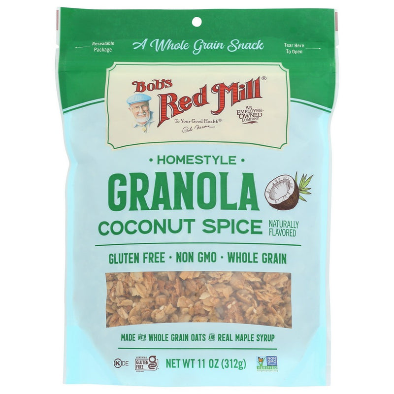 Bobs Red Mill Granola Hmstyl Ccnut Spce - 11 Ounce, Case of 6