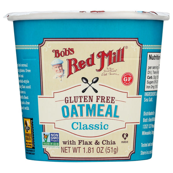 Bobs Red Mill Oatmeal Cup Classic - 2 Ounce, Case of 12