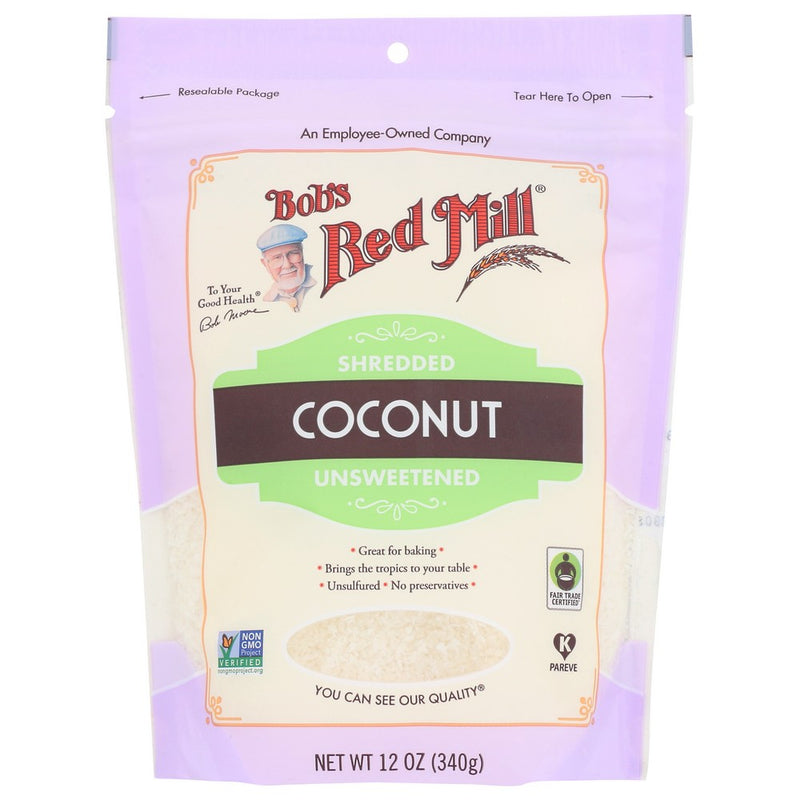 Bobs Red Mill Coconut Shredded - 12 Ounce, Case of 4